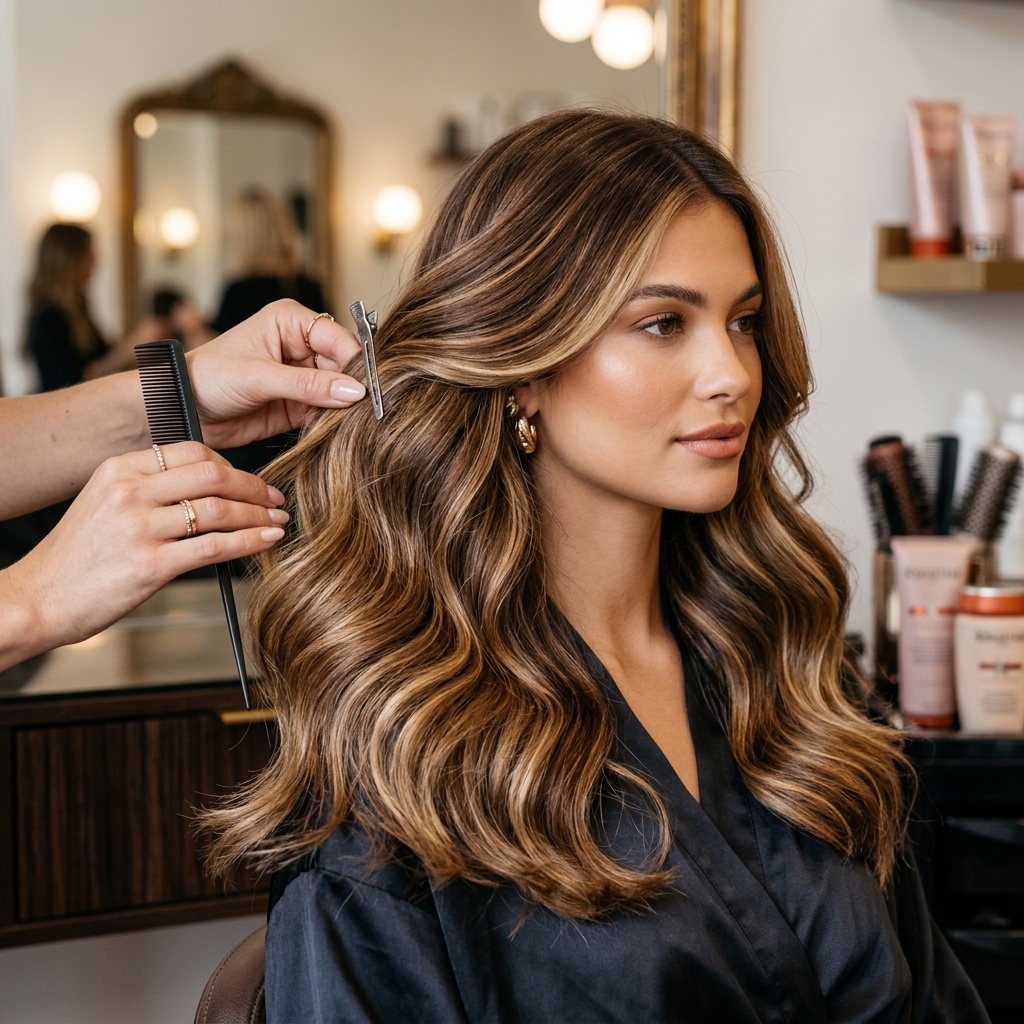 Aplicación de coloración en el cabello
